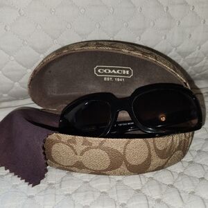 Coach Black Sunglasses with Case